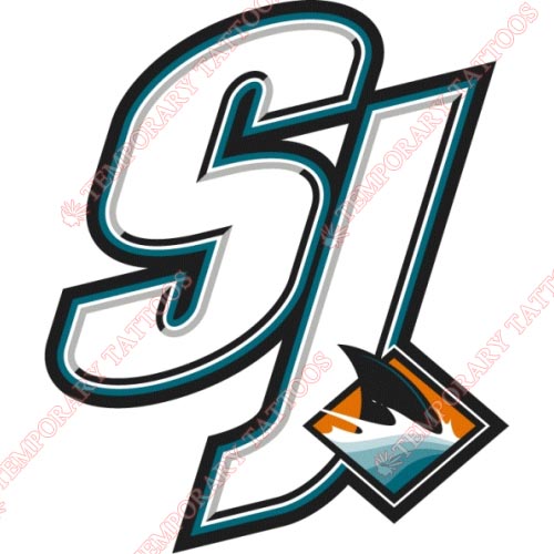 San Jose Sharks Customize Temporary Tattoos Stickers NO.321